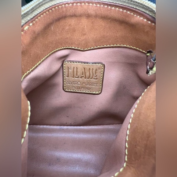 Alviero Martini Small Brown Map Shoulder Bag - Picture 7 of 7